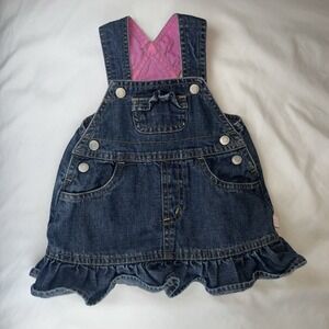 Vintage Old Navy Baby Overall Dress‎ Size 0-3 Months